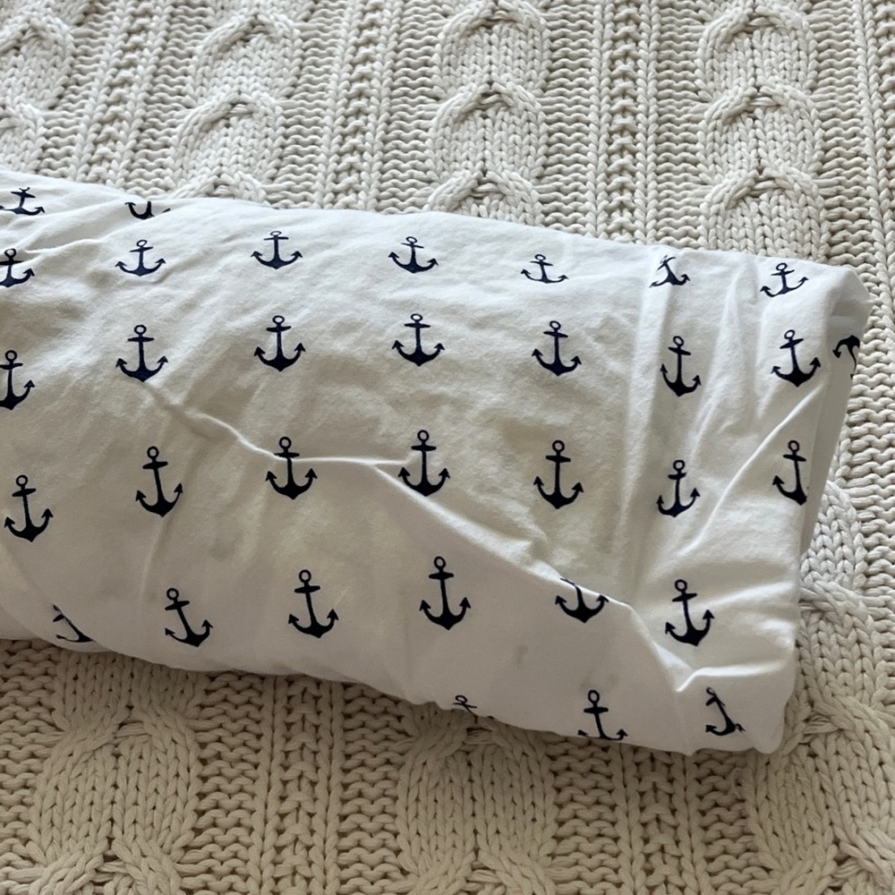 Nautical Anchor Crib Sheet - Picture 3 of 8